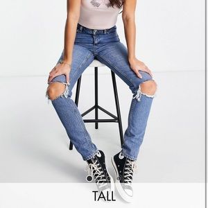 New Tall ripped mom jeans✨